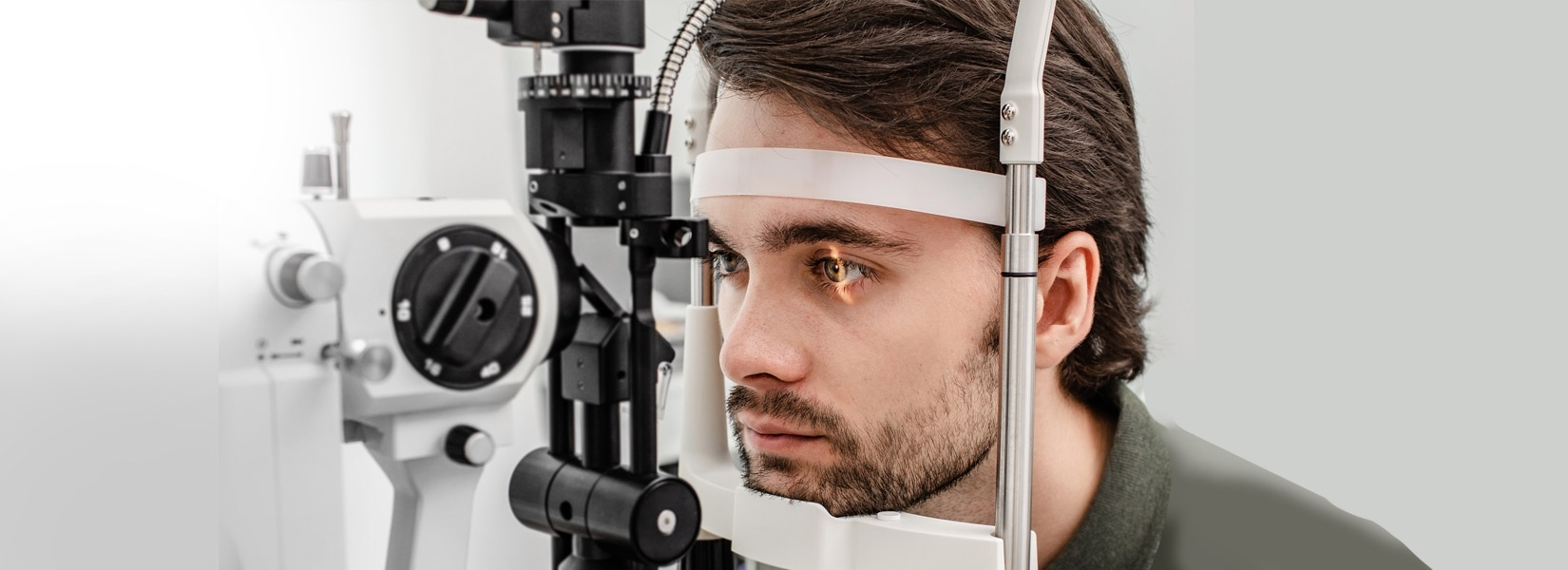 young man during eye exam in Southeast Colorado Springs